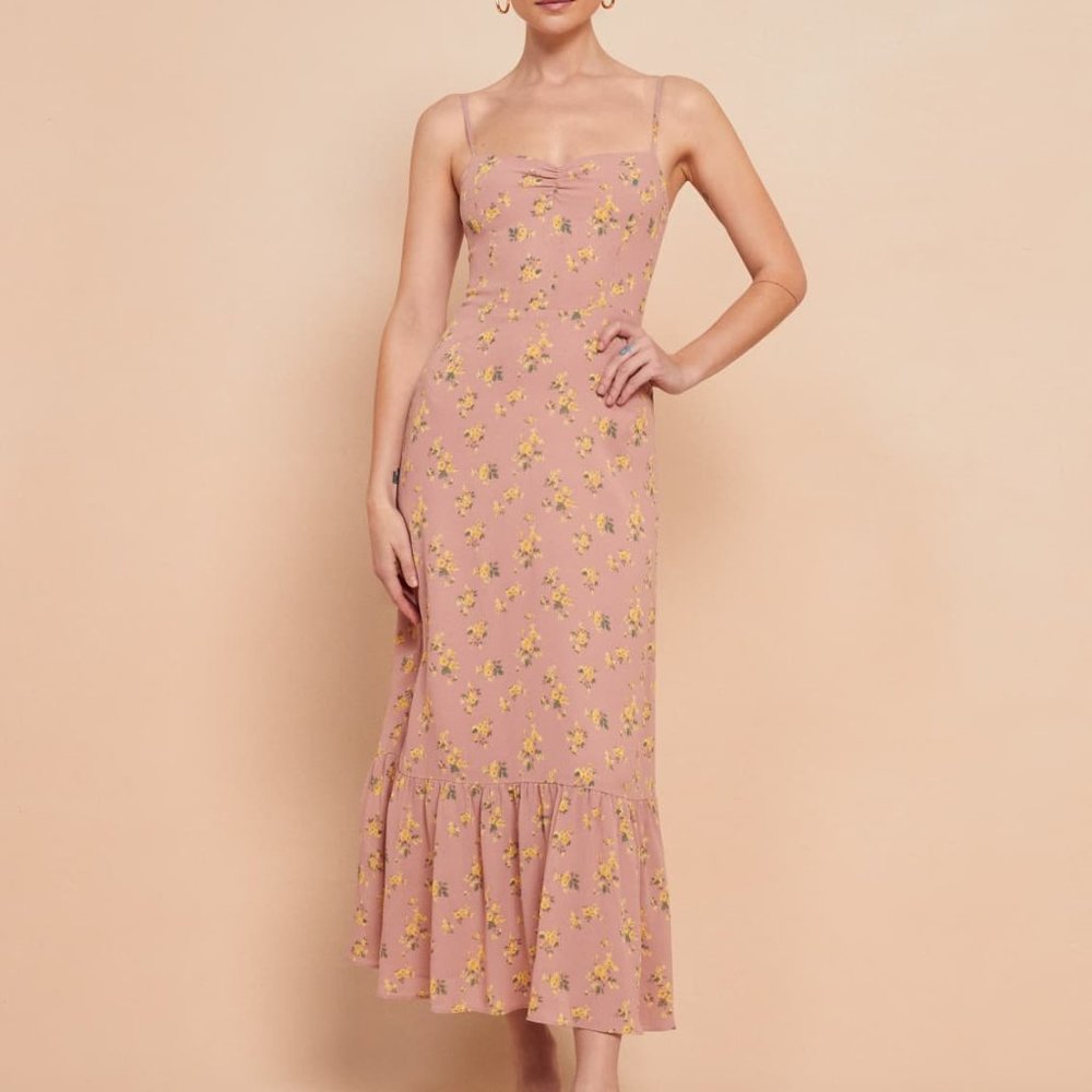 Reformation Emersyn floral-print georgette maxi